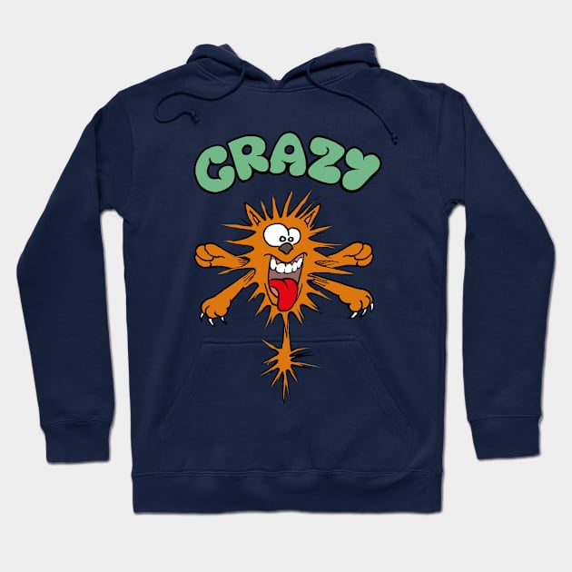 Crazy Cat Hoodie by Vick Debergh